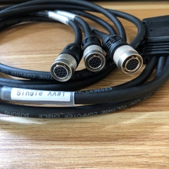 Cáp Camera Single AA#1 Cable D-SUB DB44 Pin Male to 3 Port Hirose 12 Pin Female HR10A-10P-12S(73) dài 1.2M dùng cho CCD Machine Vision Camera