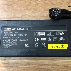 Chuyển nguồn Adapter AcBel 12V-10A thay thế Adapter Synology EA11011D-1200 12V 8.33A 100W đầu cắm DC Size 4 Pin 10mm Mini Din dùng cho Synology DiskStation Network Attached Storage NAS Server DS918+ DS918
