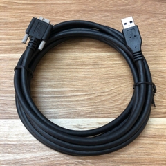 Cáp Camera USB3C-A-CS-3M USB Revision 3.0 đai vít Cable USB 3.0 Type A to Type Micro B dài 3M for BASLER scA2500-14gc a2A1920-160um acA2000-165um acA3800-14uc