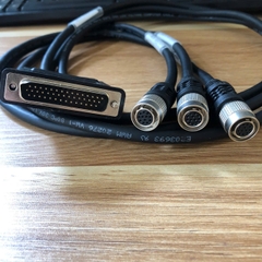 Cáp Camera Single AA#1 Cable D-SUB DB44 Pin Male to 3 Port Hirose 12 Pin Female HR10A-10P-12S(73) dài 1.2M dùng cho CCD Machine Vision Camera