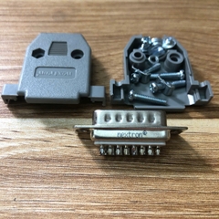 Đầu nối dây cáp NEXTRON DB15 15Pin 2Row Lock Screw Right Angle Female Plug PCB Connector