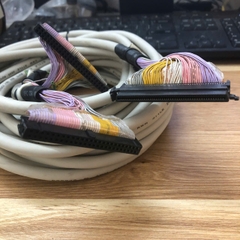 Cáp điều khiển E88972 AWM STYLE 2835 FORMAL Chống Nhiễu 50×0.1mm2 Cable MDR 100 Pin Female to 2 SCSI IDC 50 Pin Female dài 5M For Fanuc CNC Machines, PLC Servo Control, Digital I/O Board