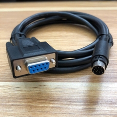 Cáp Máy tạo khói thuốc lá tự động Alos SPG-C to màn hình Weinview MT6071iP Cable RS232 DB9 Female to Mini din MD 8 Pin Male dài 0.5M