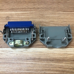 Honda MR-34L 34 Pin Female Gray Connector for MITSUBISHI AND ALL TYPES OF CNC MACHINES, SIEMENS, USED FOR FANUC