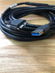Cáp Camera USB3C-A-CS-5M BASLER scA2500-14gc a2A1920-160um acA2000-165um acA3800-14uc đai vít Cable USB 3.0 Type A to Type Micro B dài 5M