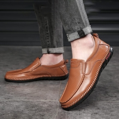 Giầy lười nam da bò