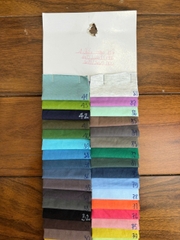 Bảng màu vải cotton 4 chiều mỏng