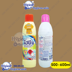 Tẩy quần áo Hygiene Thái Lan chai lớn 500-600ml siêu sạch, không mùi, không hại quần áo
