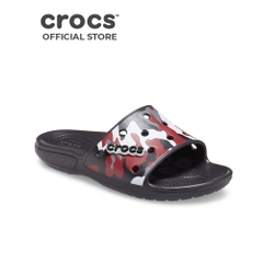 Dép Quai Ngang Unisex Crocs Camo Classic - Black/Red