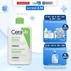 Sữa rửa mặt giúp sạch sâu cho da thường và da khô CeraVe Hydrating Cleanser 473ML