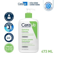 Sữa rửa mặt giúp sạch sâu cho da thường và da khô CeraVe Hydrating Cleanser 473ML