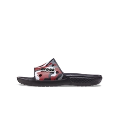 Dép Quai Ngang Unisex Crocs Camo Classic - Black/Red