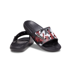 Dép Quai Ngang Unisex Crocs Camo Classic - Black/Red