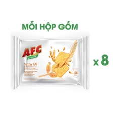 Bánh quy dinh dưỡng AFC vị lúa mì, combo 2 hộp x 172g