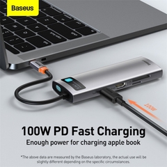 Hub chia cổng Baseus cổng Type C sang HDMI USB 3.0 dành choPro Air Surface Pro 7