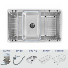 Chậu rửa bát Paul Schmitt PAM8046-UDE