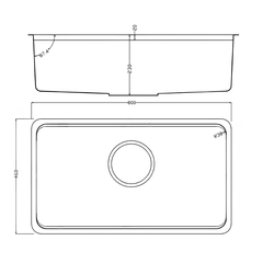 Chậu rửa bát Paul Schmitt PAM8046-UDE