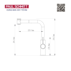 Vòi rửa bát Paul Schmitt PA327K