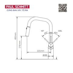 Vòi rửa bát Paul Schmitt PA321KS