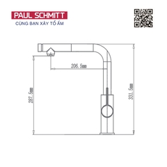 Vòi rửa bát Paul Schmitt PA325K