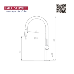 Vòi rửa bát Paul Schmill PA336K