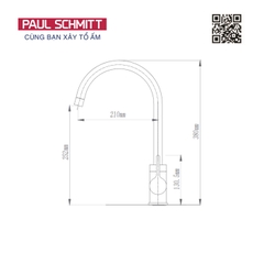 Vòi rửa bát Paul Schmitt PA323K