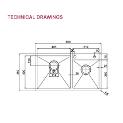 Chậu rửa bát Paul Schmitt PA8045-TL