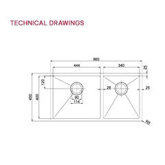 Chậu rửa bát Paul Schmitt PA8645-UL