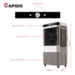 Quạt điều hòa Rapido Everest 9000-M