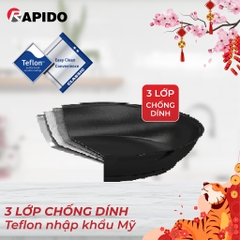 Chảo từ Rapido Teflon đáy phẳng RP-RFT