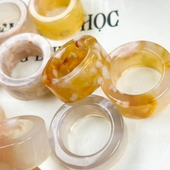 Vòng Tay Đá Mã Não Đào Hoa