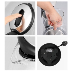 Ấm siêu tốc thủy tinh Rapido RK1818