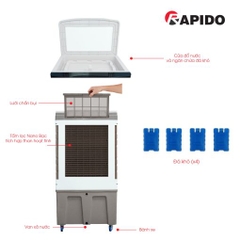 Quạt điều hòa Rapido Everest 9000-M