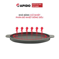 Chảo gang nướng Rapido RG-RF tròn