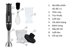 Máy xay đa năng cầm tay Rapido RB-600H