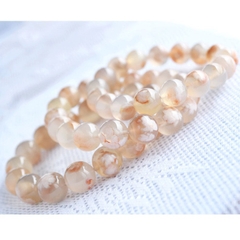 Vòng Tay Đá Mã Não Đào Hoa