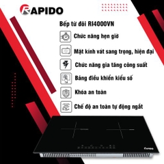 Bếp Từ Đôi Rapido RI4000VN