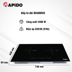 Bếp Từ Đôi Rapido RI4000VS