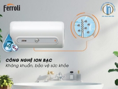 Máy Nước Nóng Gián Tiếp Ferroli QQEVO AG+ (1000w+1500w, thanh đốt tráng bạc, chống giật)