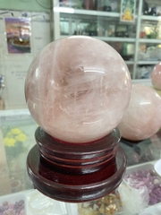 Quả Cầu Đá Thạch Anh Hồng