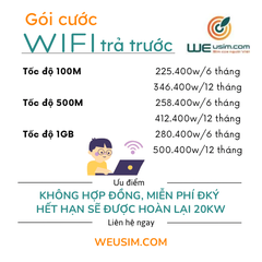 Wifi Trả Trước