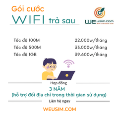 Wifi Trả Sau