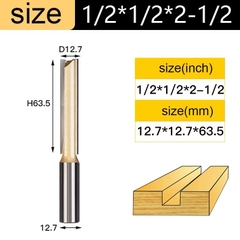 Mũi soi gỗ thẳng CNC lấy nền, Mũi phay gỗ TIDEWAY cốt 6.3mm và 12.7mm sử dụng cho máy phay, máy cắt CNC