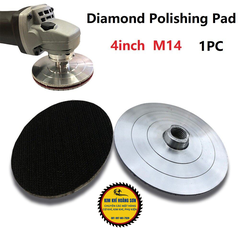 Đế dán chà nhám nhôm, đĩa nhôm, bát nhôm loại 1 tấc đường kính100mm lỗ trục 10mm siêu bền