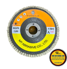 Nhám xếp ráp xếp MT 100mm lỗ trục 16mm độ cát 80 đến 180, mài mòn, đánh bóng các bề mặt gỗ, kim loại