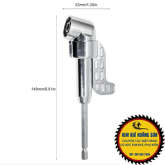 Đầu Chuyển Hướng Khoan Bắt Vít Góc Hẹp Chân Lục Giác 6.35mm Cho Máy Bắn Vít, Máy Khoan