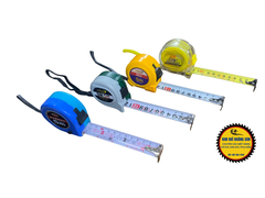 Thước mét, Thước kéo, Thước rút cao cấp, Thước lỗ ban phong thuỷ chiều dài 5m có dây đeo tiện lợi