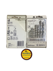 Bộ 8 mũi khoan bê tông 2 cạnh Bosch chính hãng đường kính 3 - 10mm, Mũi khoan tường chuôi trụ cao cấp chịu nhiệt tốt