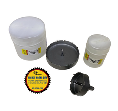 Mũi khoan khoét sắt lỗ tròn đầu hợp kim TCT vỏ trắng đường kính từ 36mm - 100mm chịu nhiệt tốt
