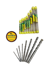 Mũi khoan bê tông 2 cạnh kích thước 3 - 14mm, Mũi khoan tường 2 chấu Mỹ Nicholson chuôi trụ phủ Titanium chịu lực tốt